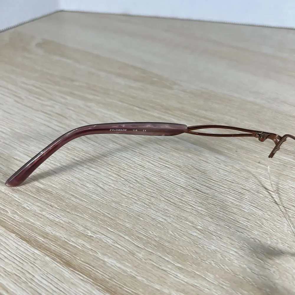Sophia Loren M210 Zyloware Eyeglasses Frames Only Plum Burgundy 52-17-135